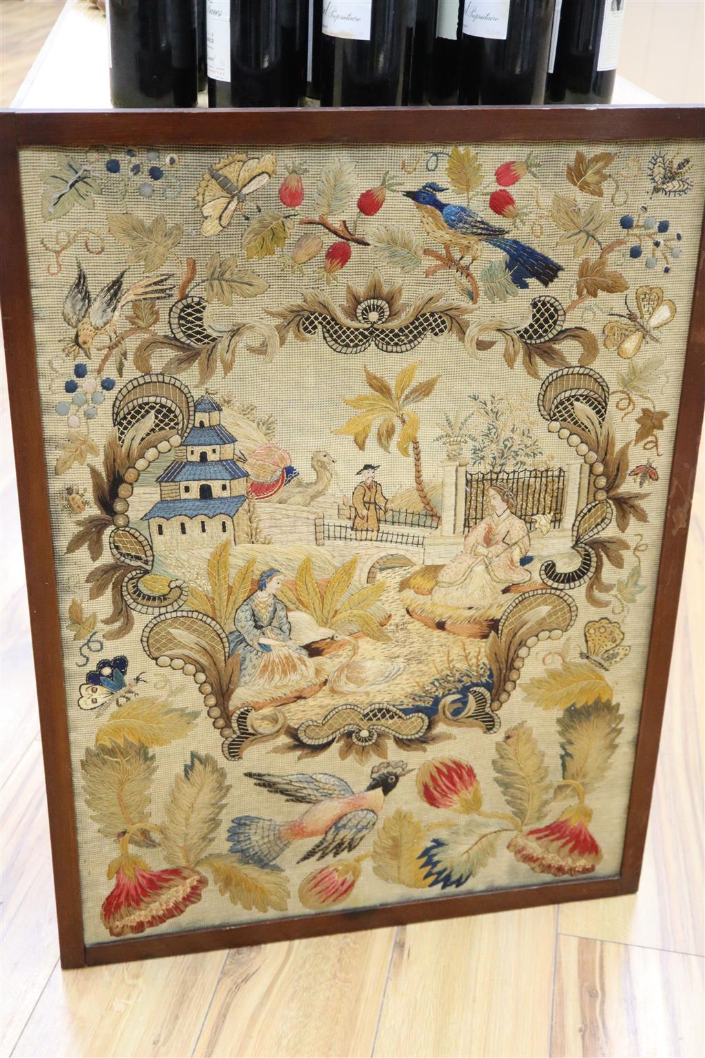An early 19th century needlepoint,